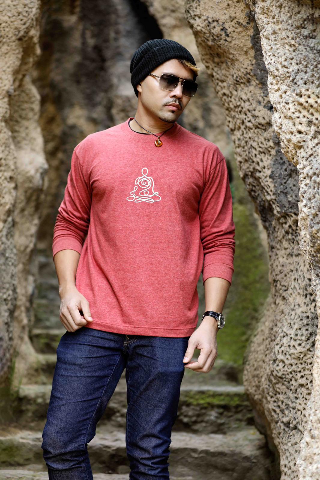 Persian Red Long Sleeve T-Shirt